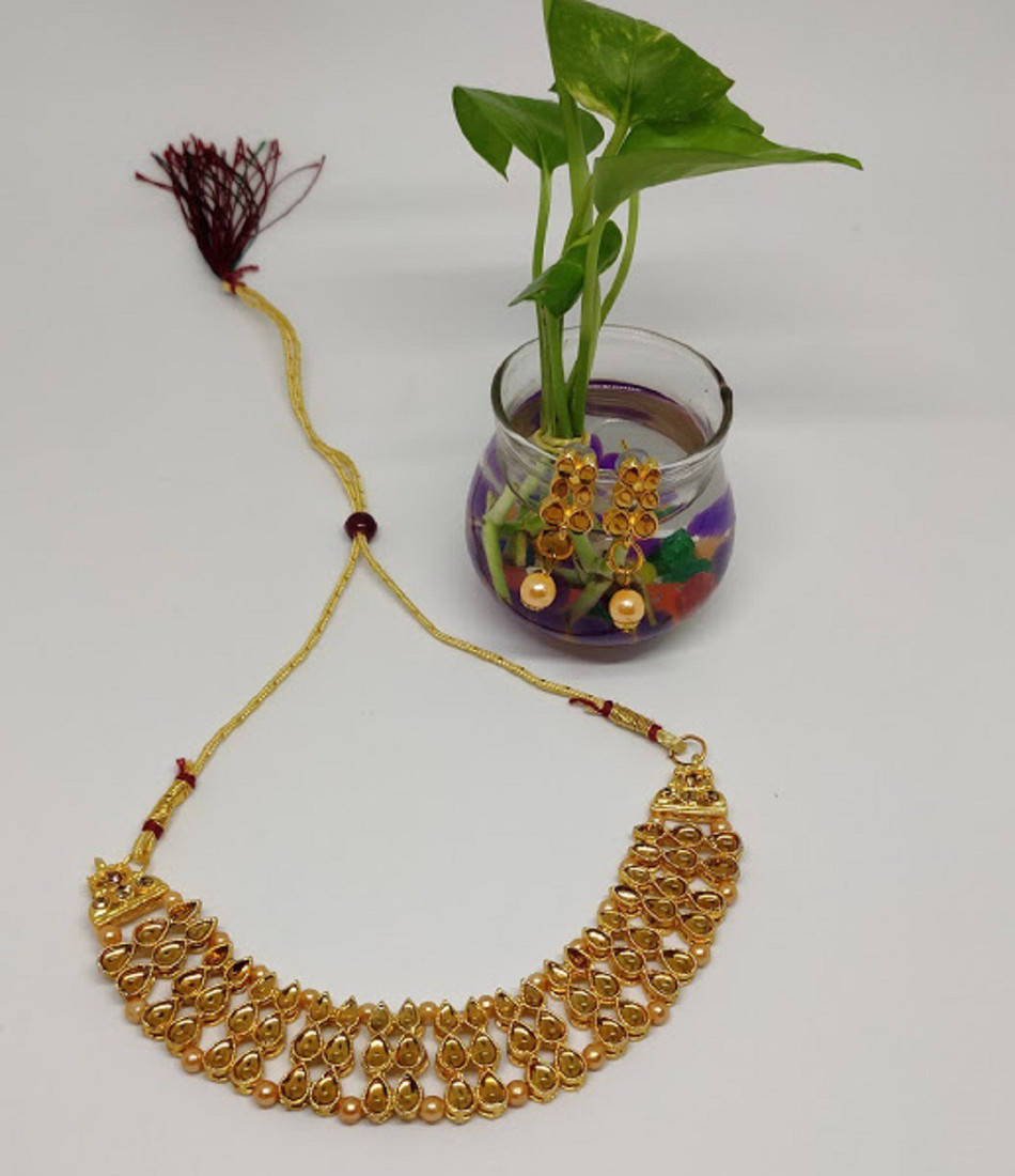 Sublime W Alloy Gold Jewellery Set – Gold – view 2