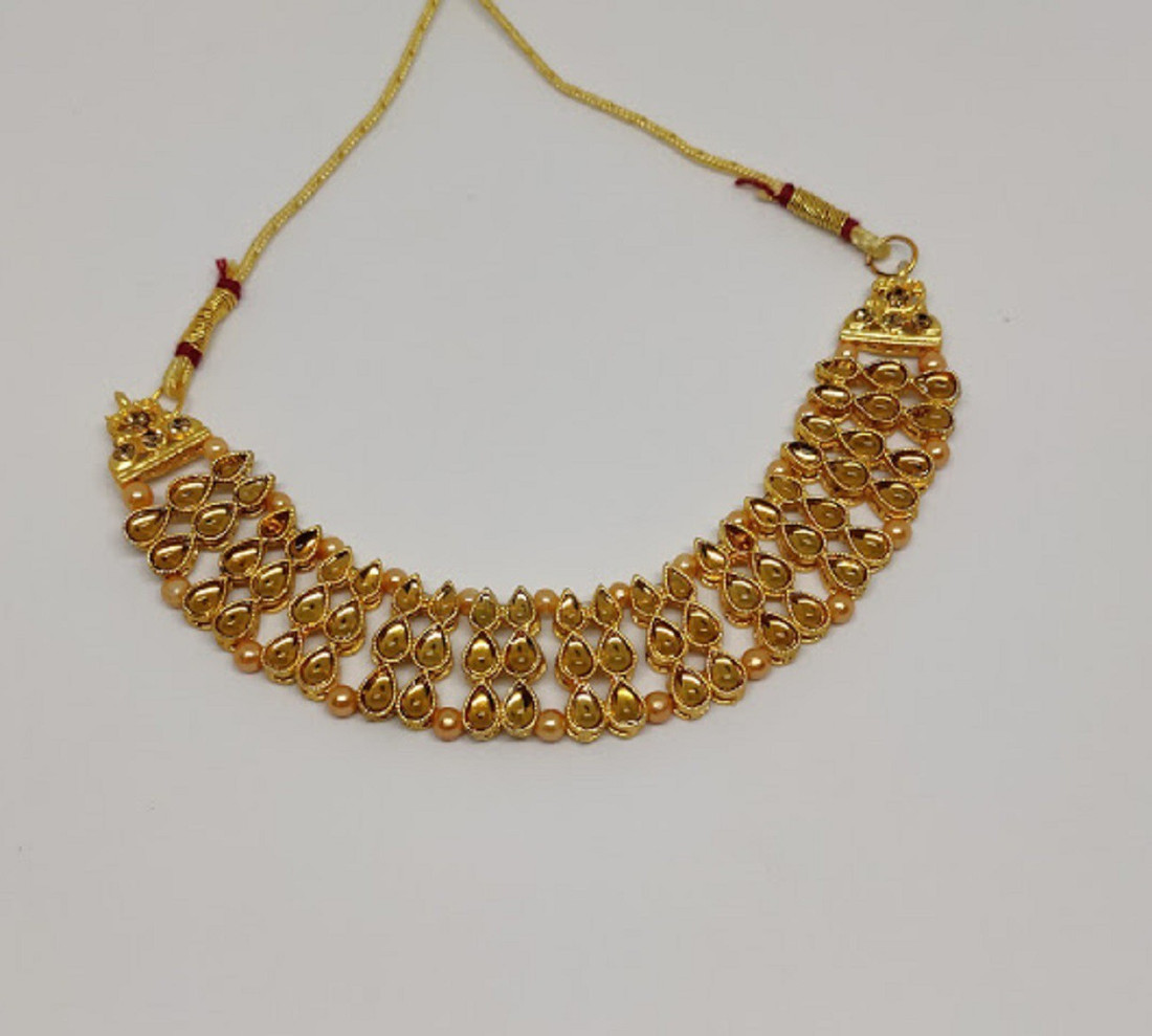 Sublime W Alloy Gold Jewellery Set – Gold – view 3