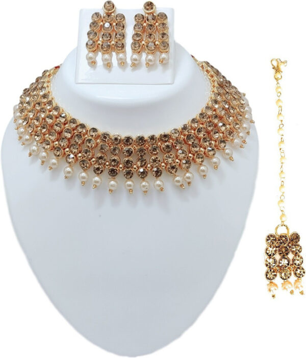 Sublime W Alloy Gold-plated Gold Jewellery Set – Gold