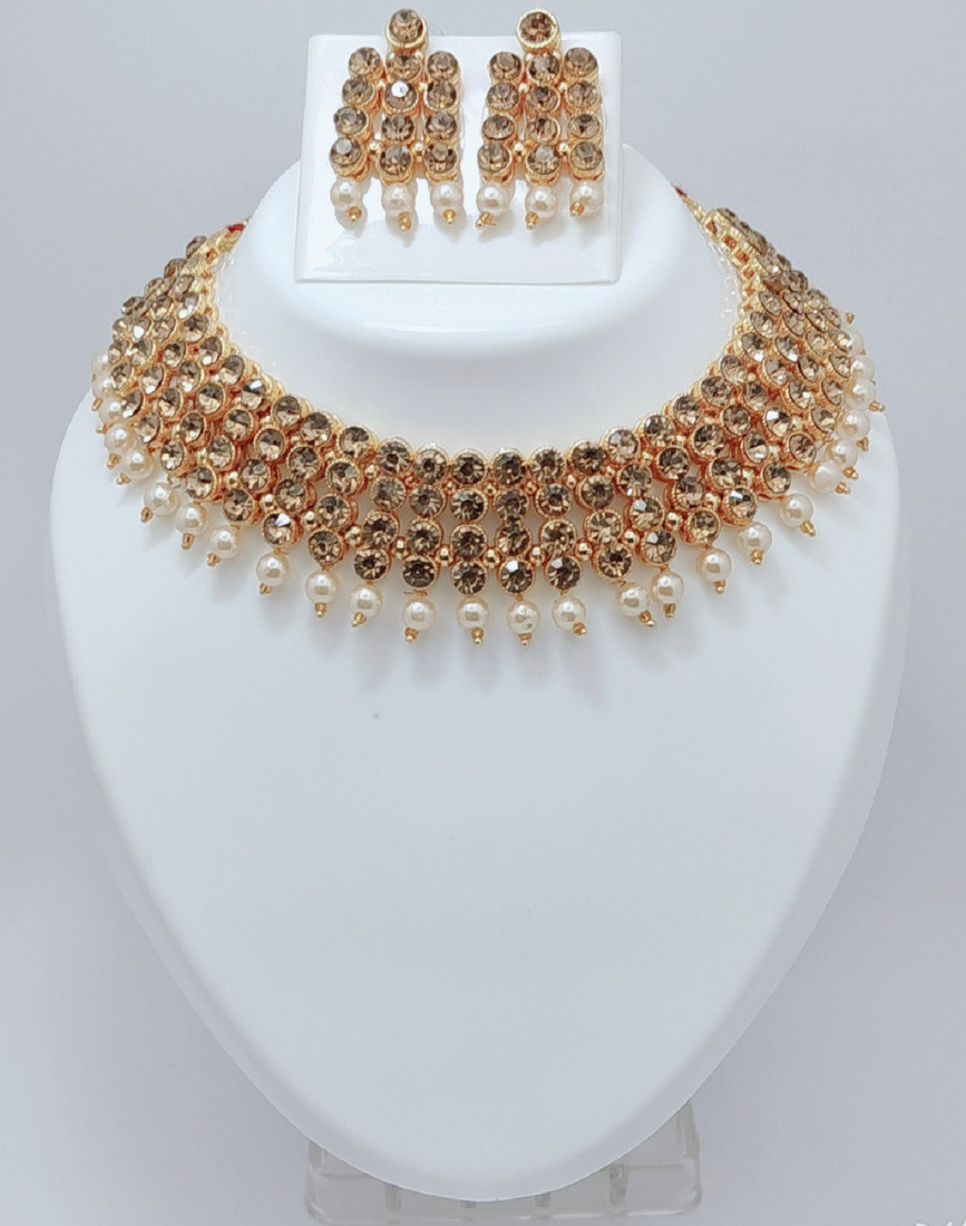 Sublime W Alloy Gold-plated Gold Jewellery Set – Gold – view 2
