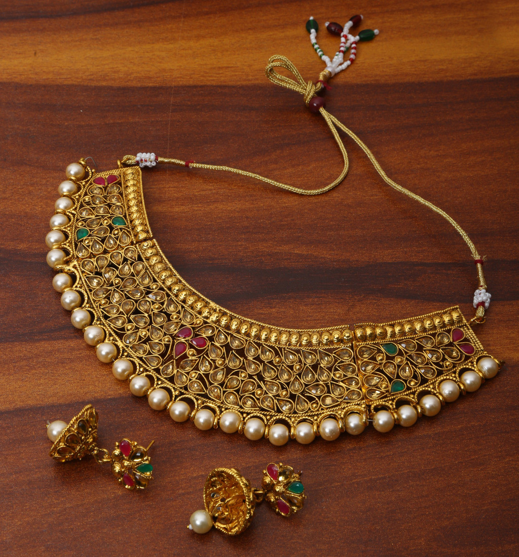 Sublime W Alloy Gold-plated Gold, Multicolor Jewellery Set – Multicolor – view 4
