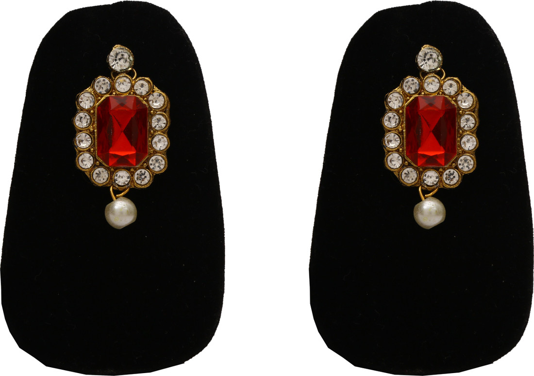Sublime W Alloy Gold-plated Red, Gold Jewellery Set – Red – view 3