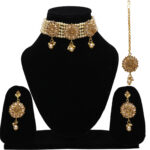 Sublime w alloy gold white jewellery set pack of 1 gold