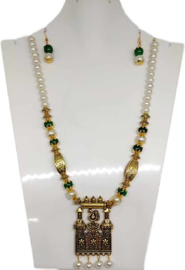 Sublime W Alloy Green, White, Gold Jewellery Set (Pack of 1) – Gold