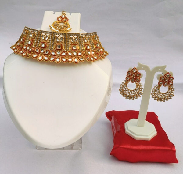 Sublime W Alloy Jewel Set (Red, Gold) – Red, Gold