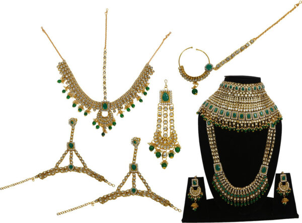 Sublime W Alloy Jewel Set (Red, Gold) – Red, Gold