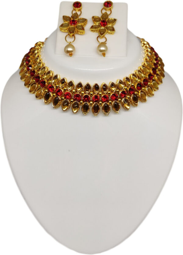Sublime W Alloy Red, Gold Jewellery Set (Pack of 1) – Gold