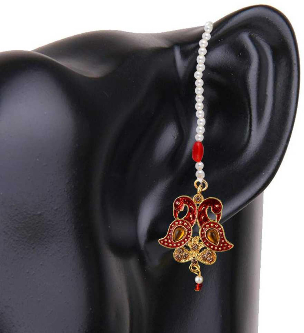Sublime W Alloy Red, Gold, White Jewellery Set – White – view 2