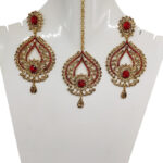 Sublime w alloy red jewellery set red