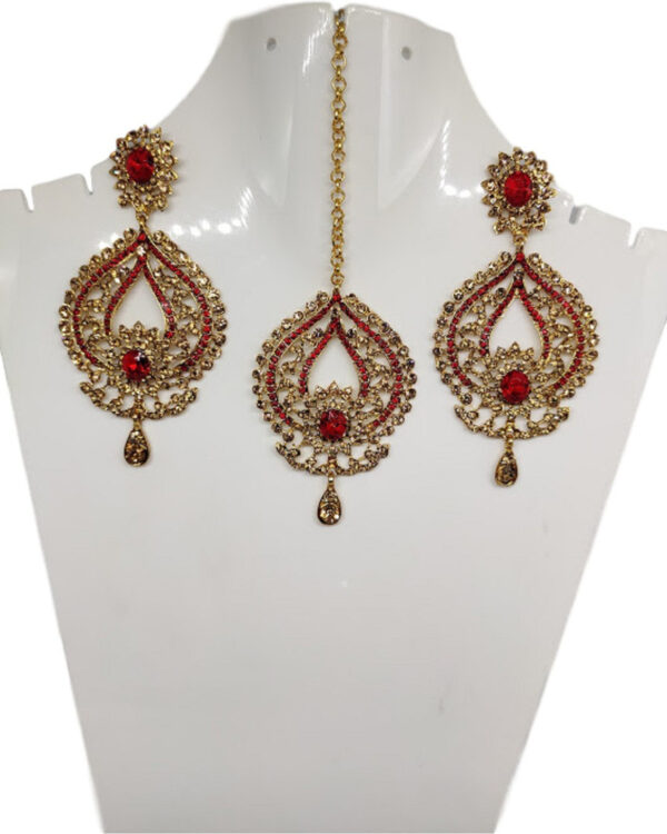 Sublime W Alloy Red Jewellery Set – Red