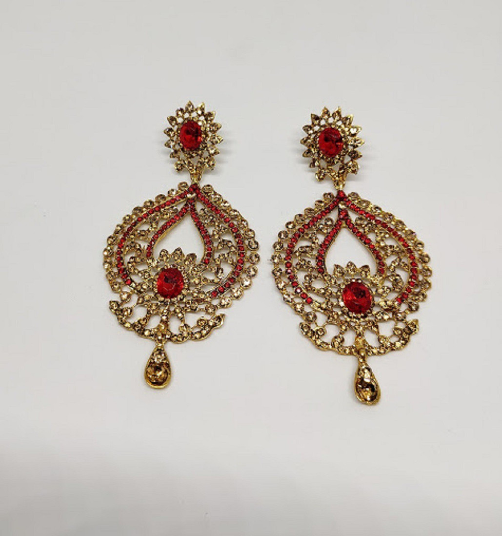 Sublime W Alloy Red Jewellery Set – Red – view 3