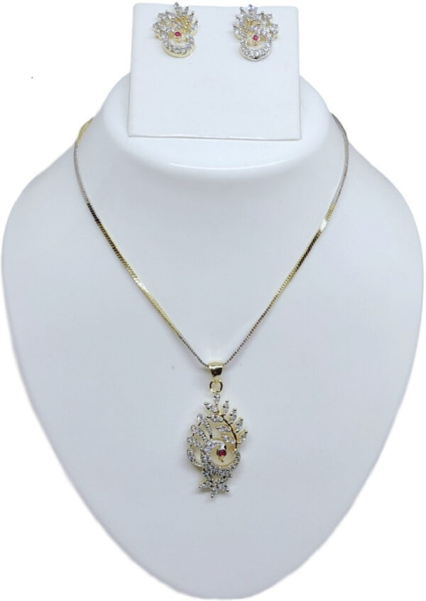 Sublime W Alloy White, Gold Jewellery Set (Pack of 1) – White