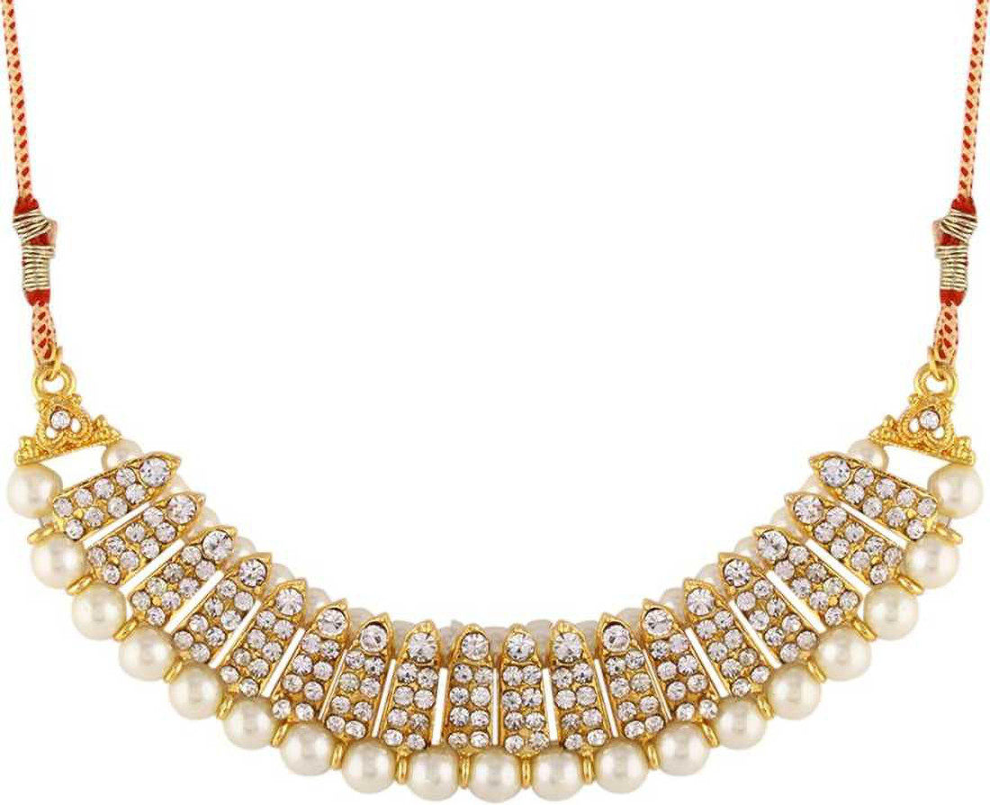 Sublime W Alloy White Jewellery Set – White – view 2