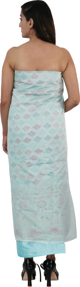 Sublime W Chanderi Embellished Suit Fabric – Light Blue – view 2