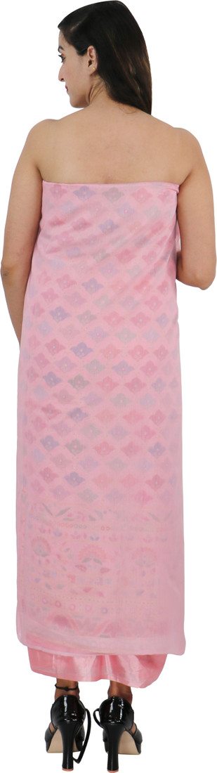 Sublime W Chanderi Embellished Suit Fabric – Pink – view 2