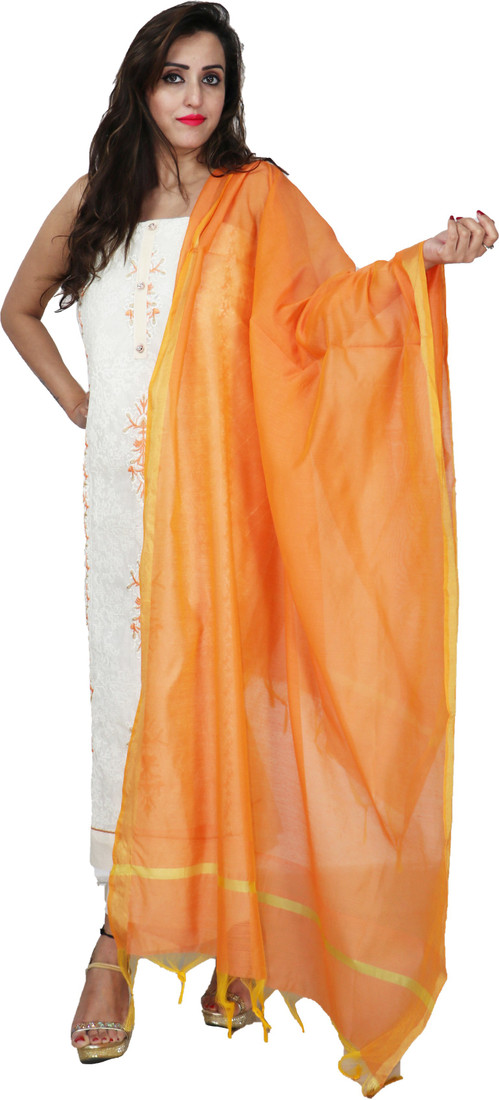 Sublime W Chanderi Embroidered Salwar Suit Material () – Multicolor – view 3