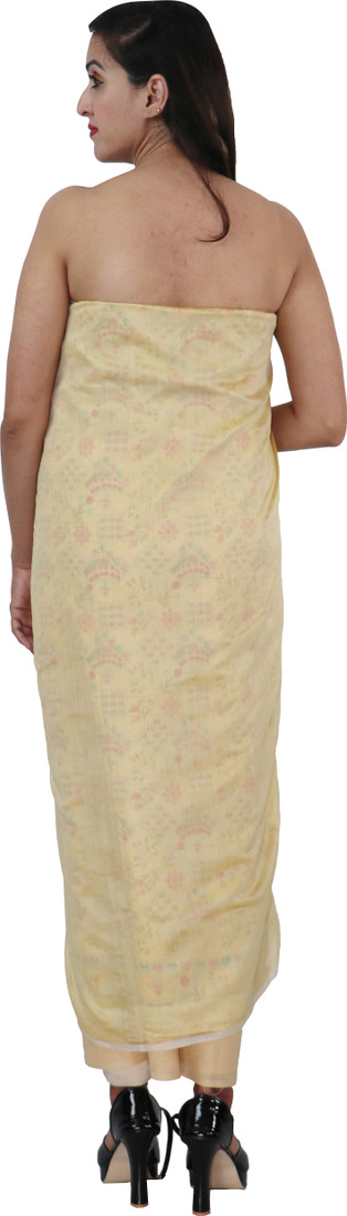 Sublime W Chanderi Printed Suit Fabric – Light Yellow – view 2