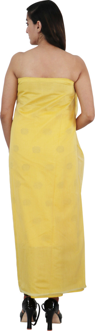 Sublime W Chanderi Self Design Salwar Suit Material () – Yellow – view 2