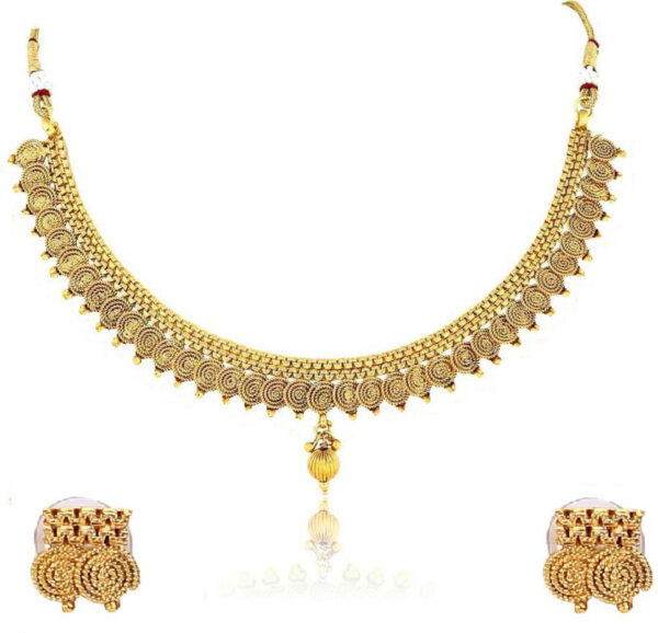 Sublime W Copper Gold Jewellery Set – Gold
