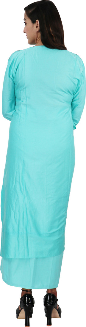 Sublime W Polycotton Embellished Salwar Suit Material – Light Blue – view 2