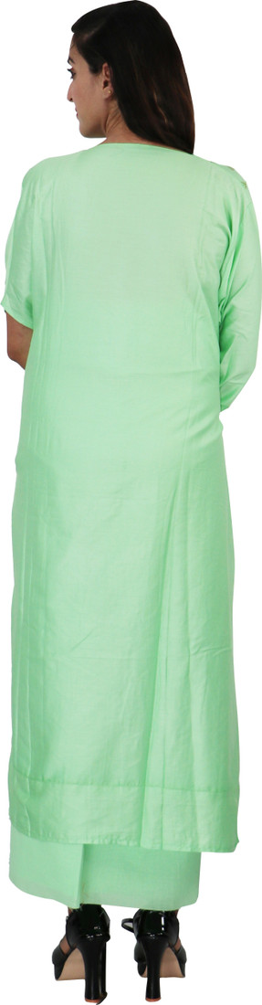 Sublime W Polycotton Embellished Salwar Suit Material – Light Green – view 2