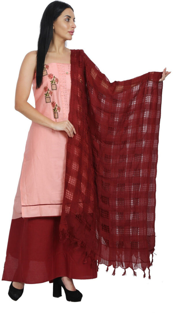 Sublime W Polycotton Embroidered Salwar Suit Material – Pink