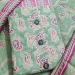 Sublime w polycotton printed salwar suit material green
