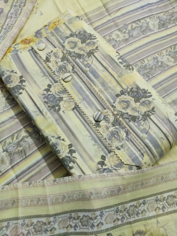 Sublime W Polycotton Floral Print Salwar Suit Material – Lemon