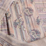 Sublime w polycotton floral print salwar suit material light orange
